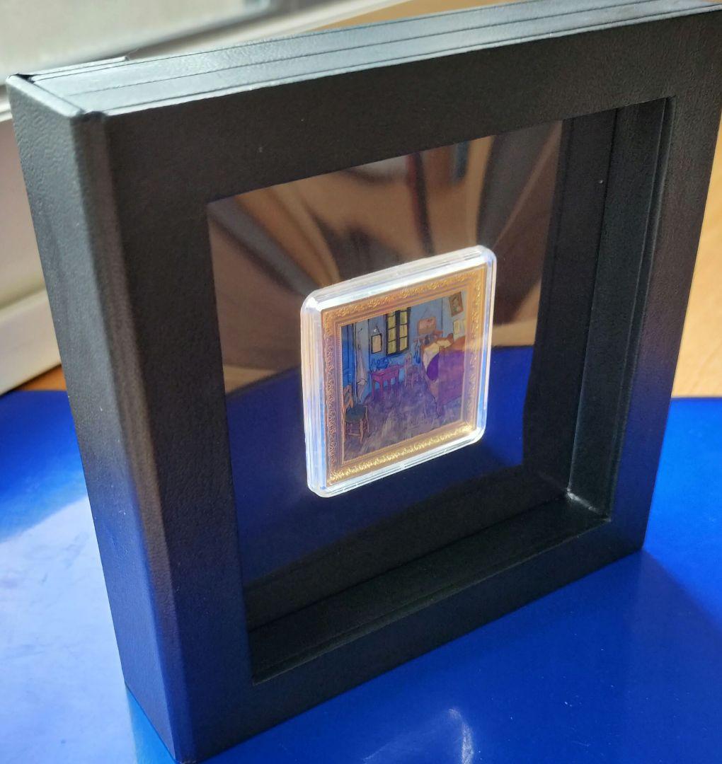 ゴッホ1ドル銀貨（ニウエ）ゴッホの寝室（世界絵画至宝シリーズ）