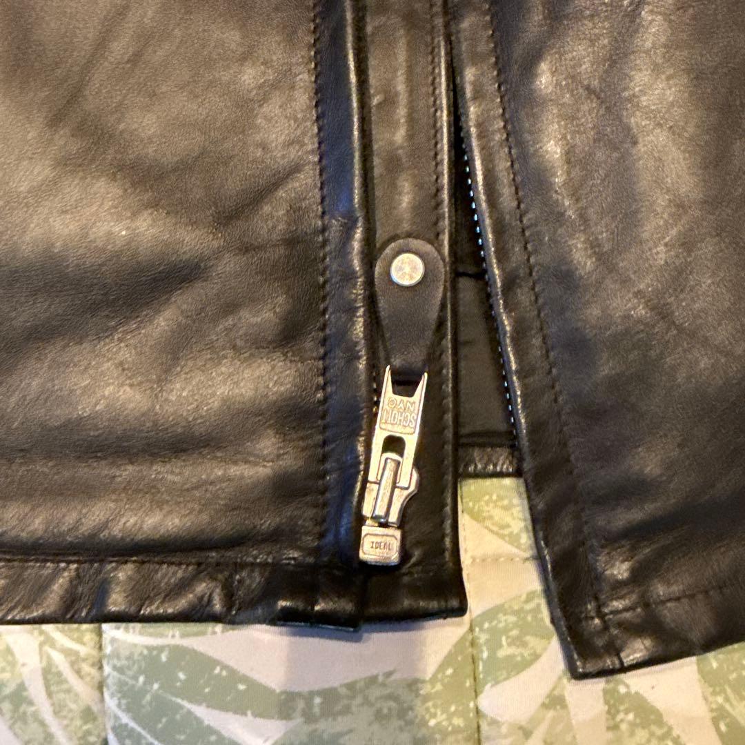 Schott シングルライダースジャケット ブラック 38美品