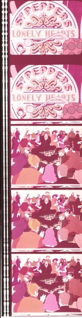 ビートルズ：イエローサブマリン 35mm映画フィルム 連続５コマ Beatles