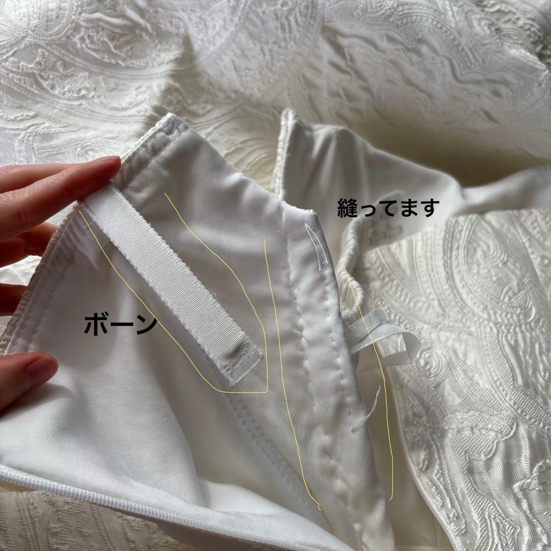 【専用】オフショルダー ウェディングドレス　オフホワイト　7号