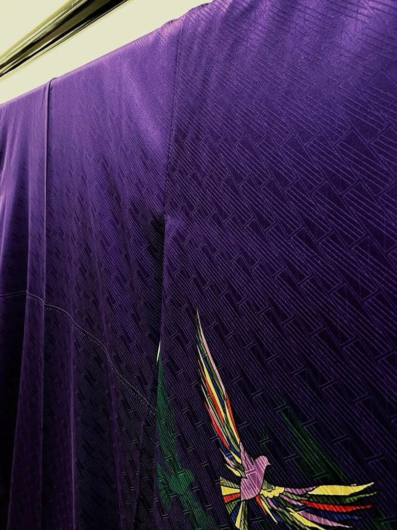 作家振袖 振袖 斉藤三才 鳥 振りぼかし 紋意匠 身丈166cm