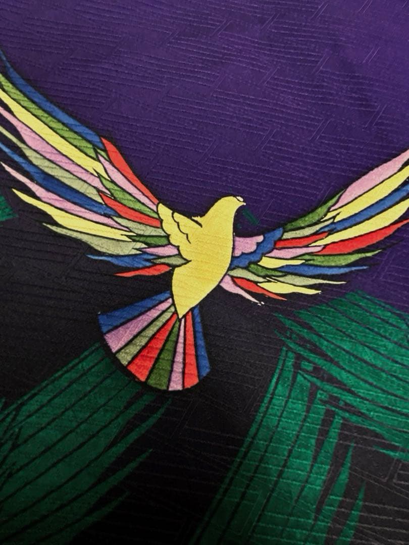 作家振袖 振袖 斉藤三才 鳥 振りぼかし 紋意匠 身丈166cm