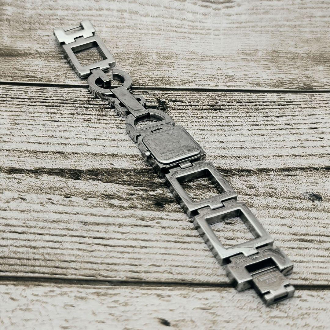 動作品　腕時計　D&G TIME　ドルチェ＆ガッバーナ　スクエア　ブレスレット