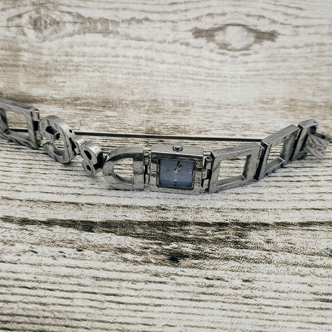 動作品　腕時計　D&G TIME　ドルチェ＆ガッバーナ　スクエア　ブレスレット