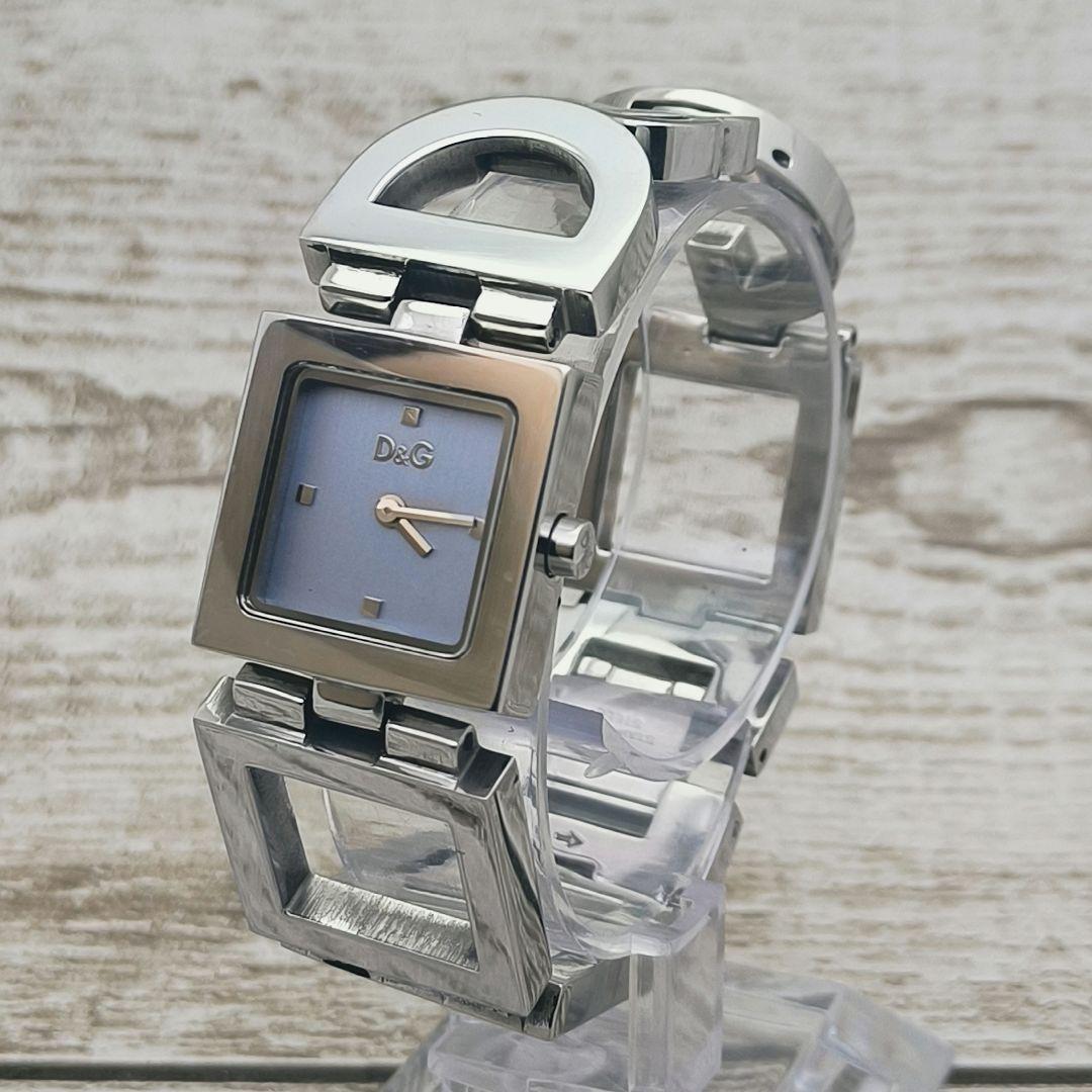 動作品　腕時計　D&G TIME　ドルチェ＆ガッバーナ　スクエア　ブレスレット