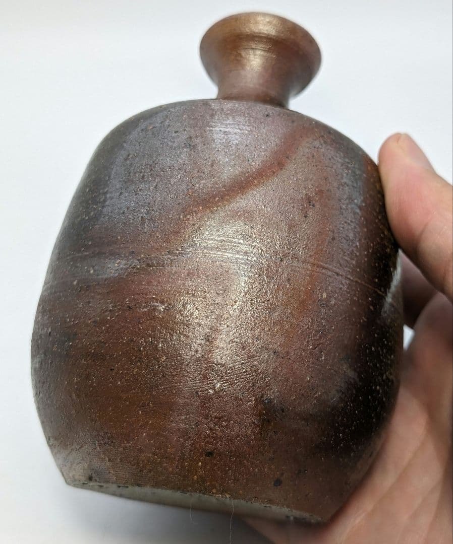 岡山県重要無形文化財 浦上善次 備前焼 徳利 共箱共布栞 とっくり 酒器 工芸品