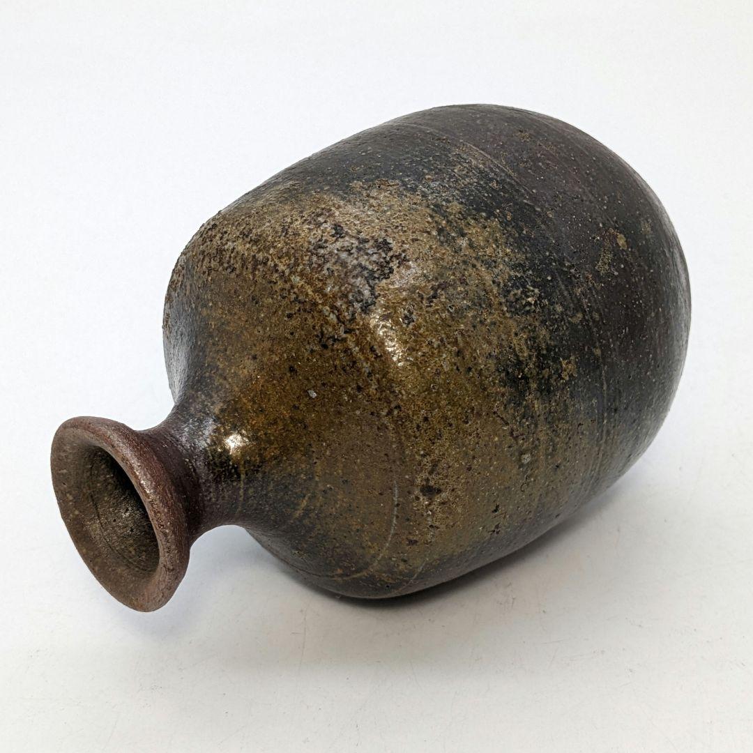 岡山県重要無形文化財 浦上善次 備前焼 徳利 共箱共布栞 とっくり 酒器 工芸品