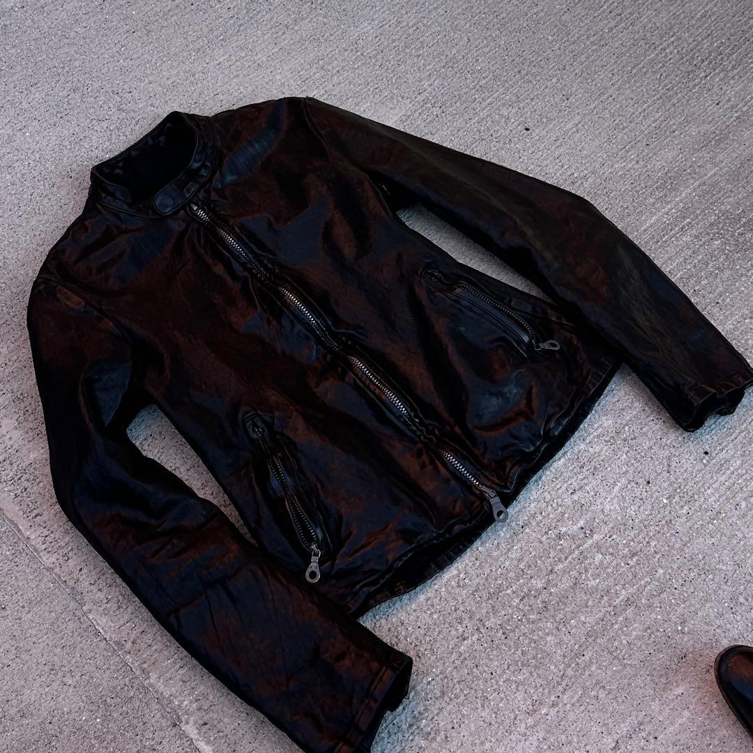 イサムカタヤマ　バックラッシュ　イタリアンダブルショルダー　シングルライダース