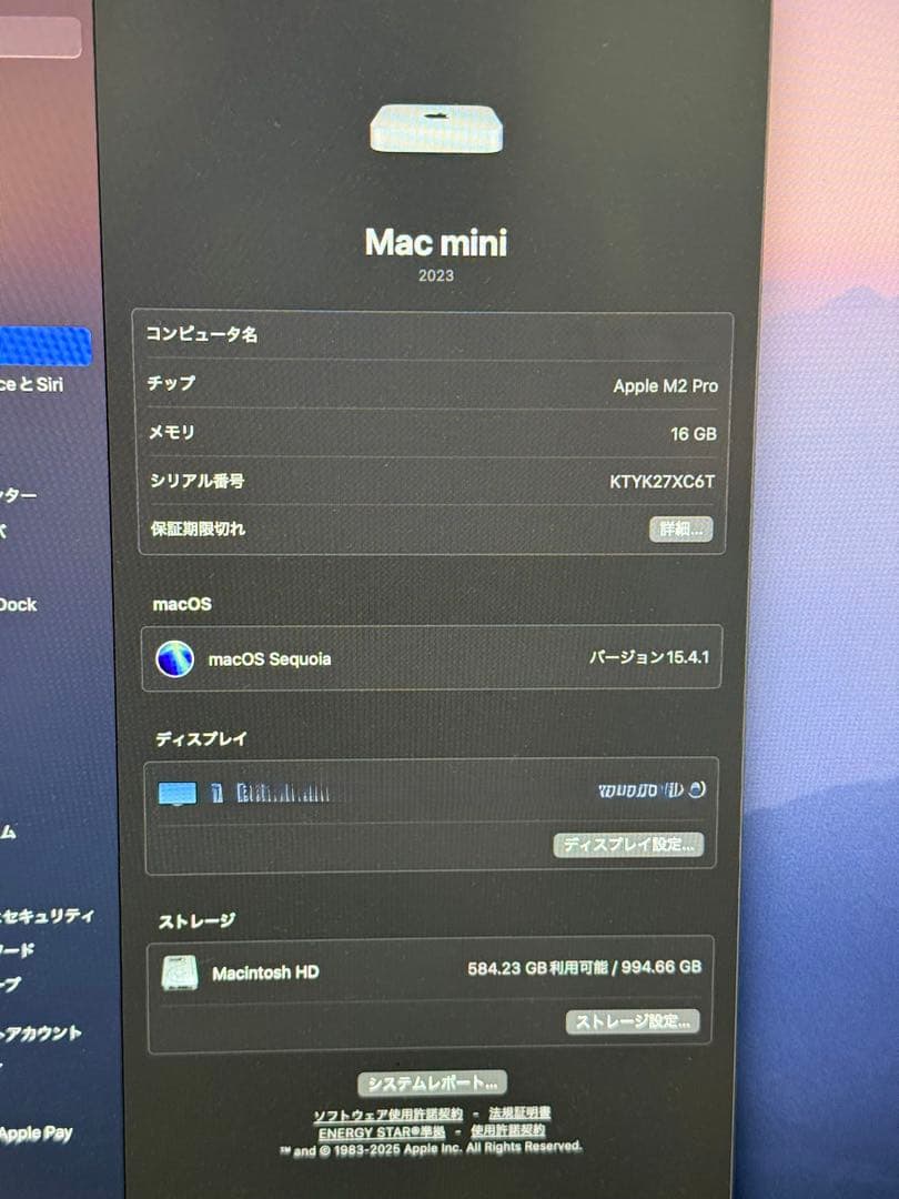 Mac mini Apple M2 Pro 16GBメモリ/SSD 1TB
