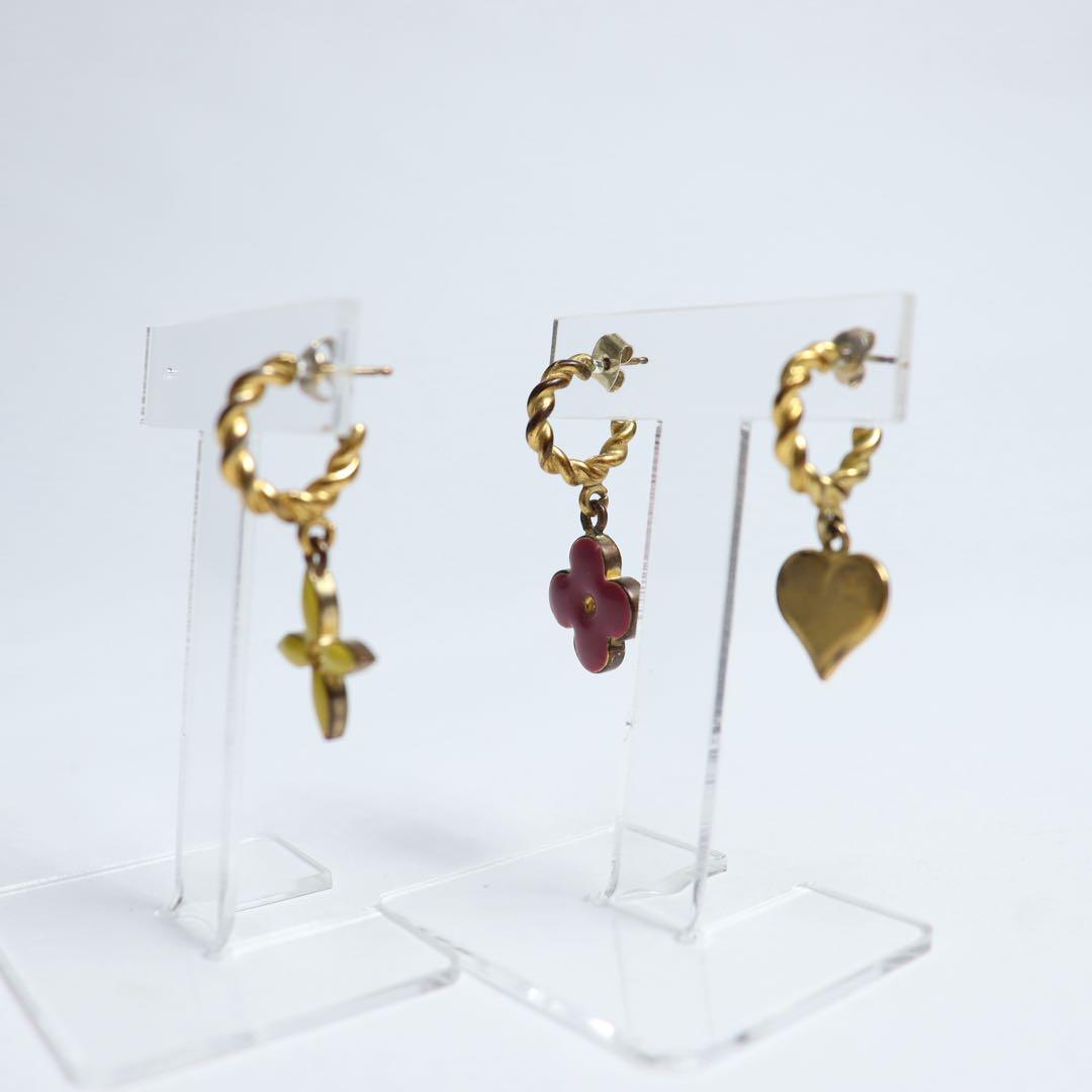 LOUIS VUITTON ルイヴィトン ピアス 3個セット　ブークルドレイユ