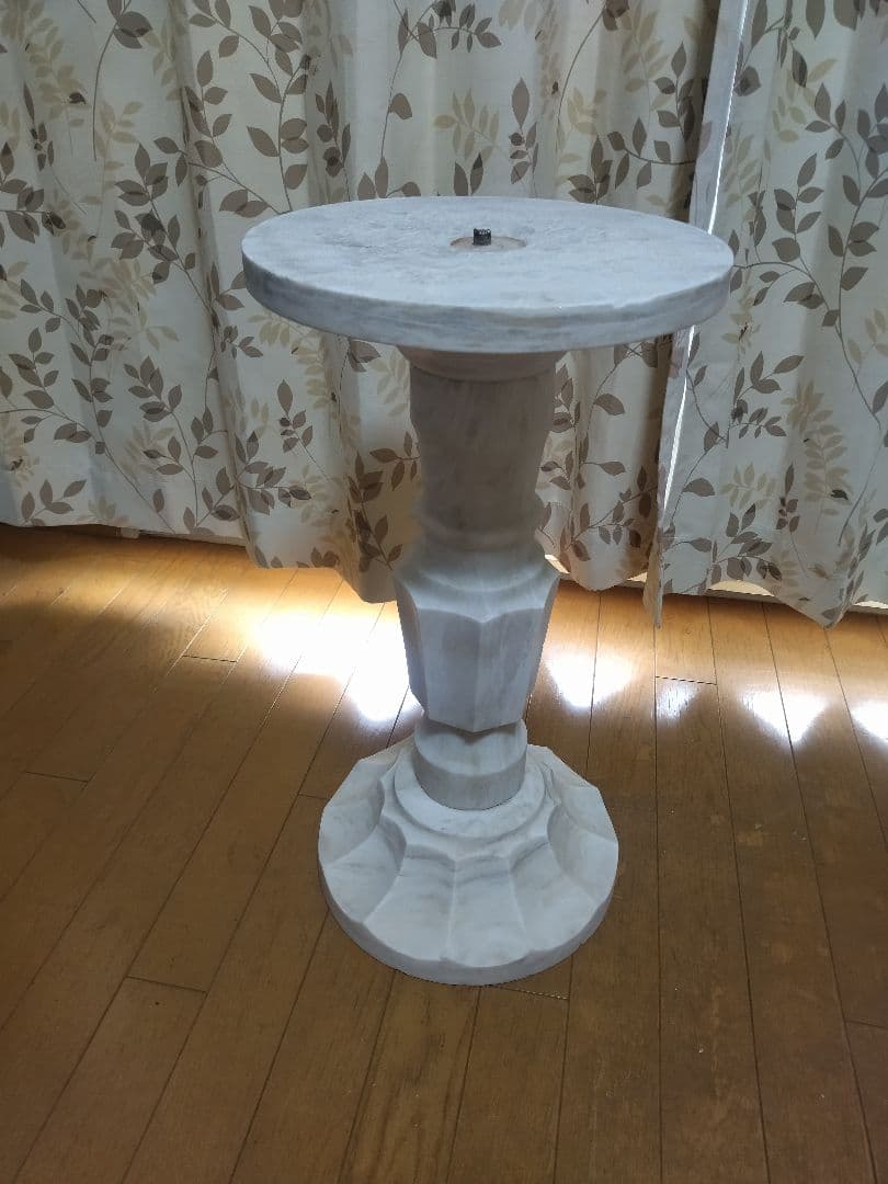 【取引成立済ローズ⑥】大理石円形テーブルセット（テーブル台）