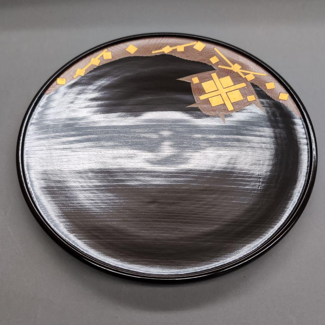 浄法寺絵　菓子盆　神坂祐吉