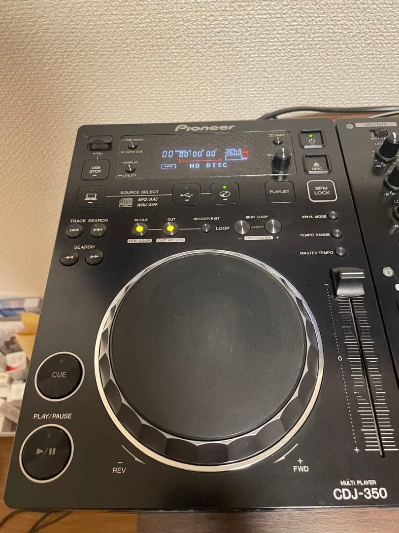 DJM350×１台＋CDJ350×2台　ケーブル付属　セット販売　Pioneer