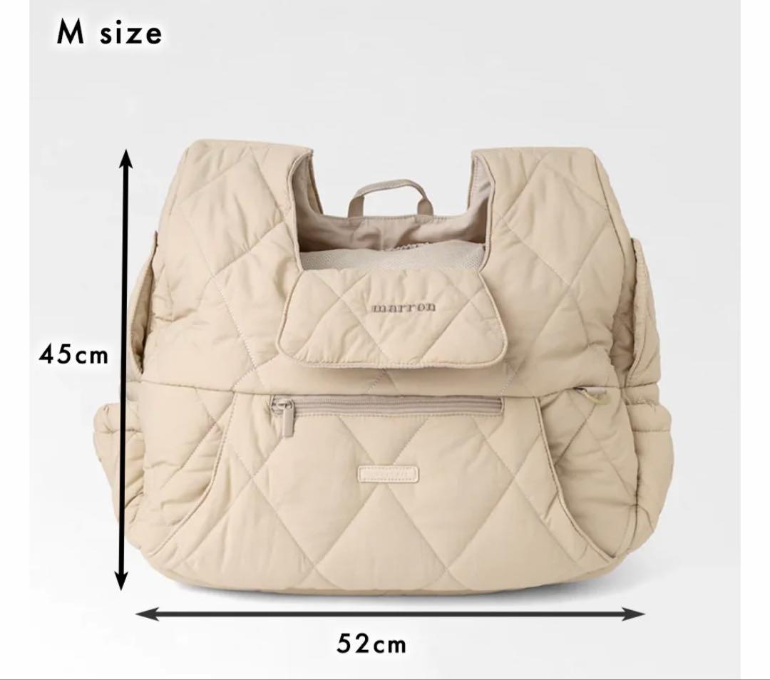 モンシェリ キルティングメッシュ付きフロントリュックMサイズ