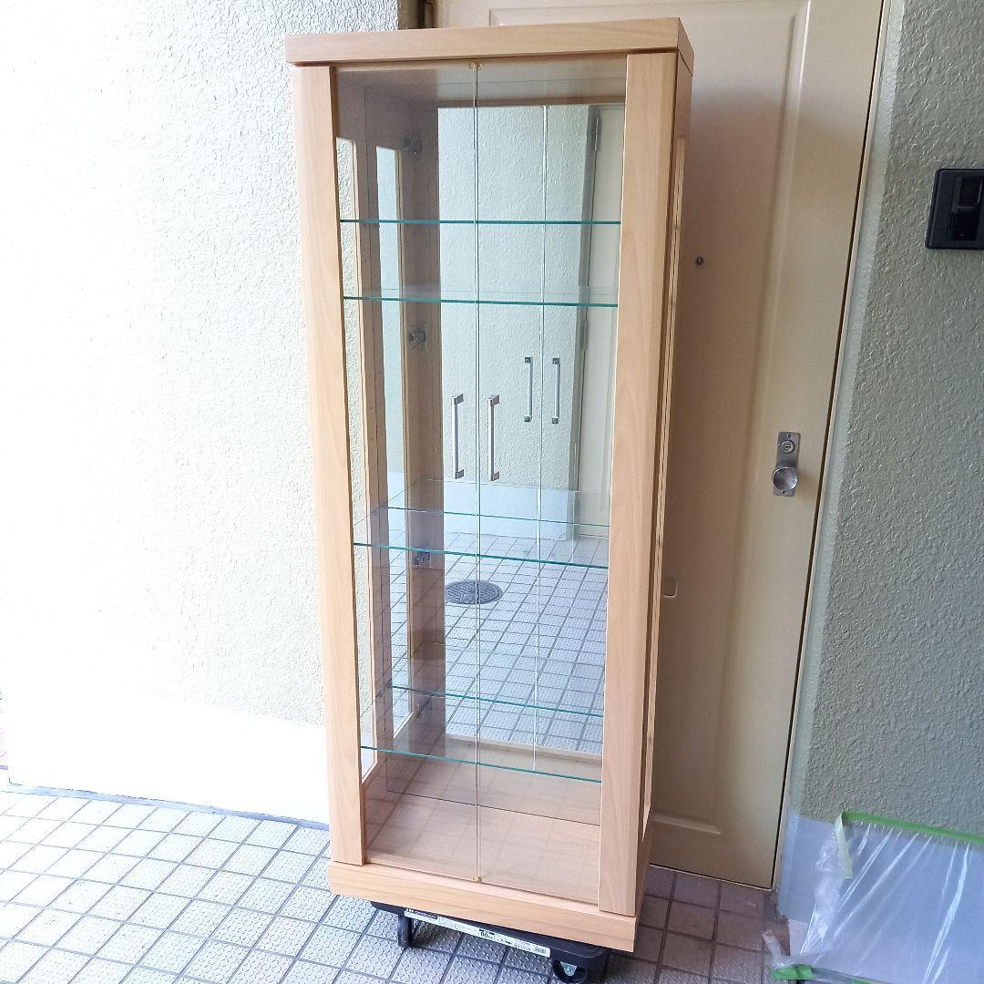 高さ160 幅62 奥行30(cm) コレクションケース 5段 ガラスケース