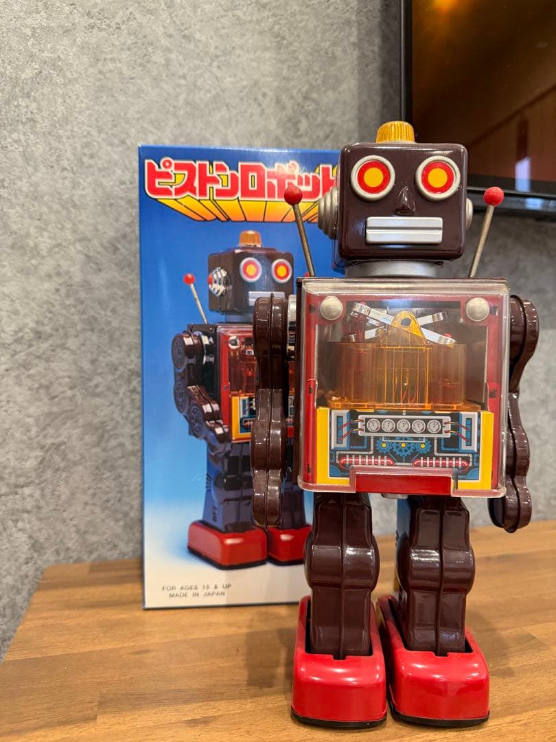メタルハウス　ピストンロボットIII ブリキ　おもちゃ　アンティーク