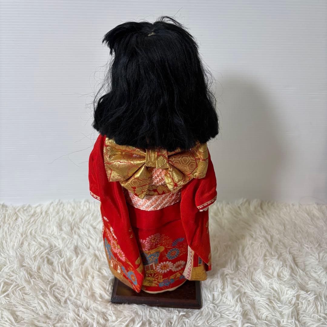 極美品 古い市松人形 45cm 箱入り 元箱