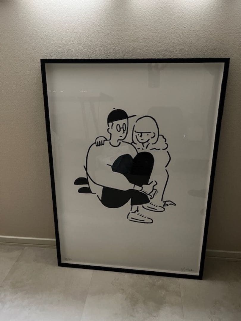 （真作）長場雄　シルクスクリーン　額装済