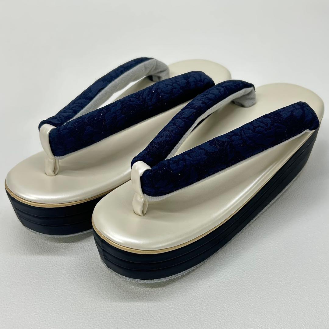 草履バッグセット　草履　バッグ紺　成人式　卒業式　新品　激安　0414②