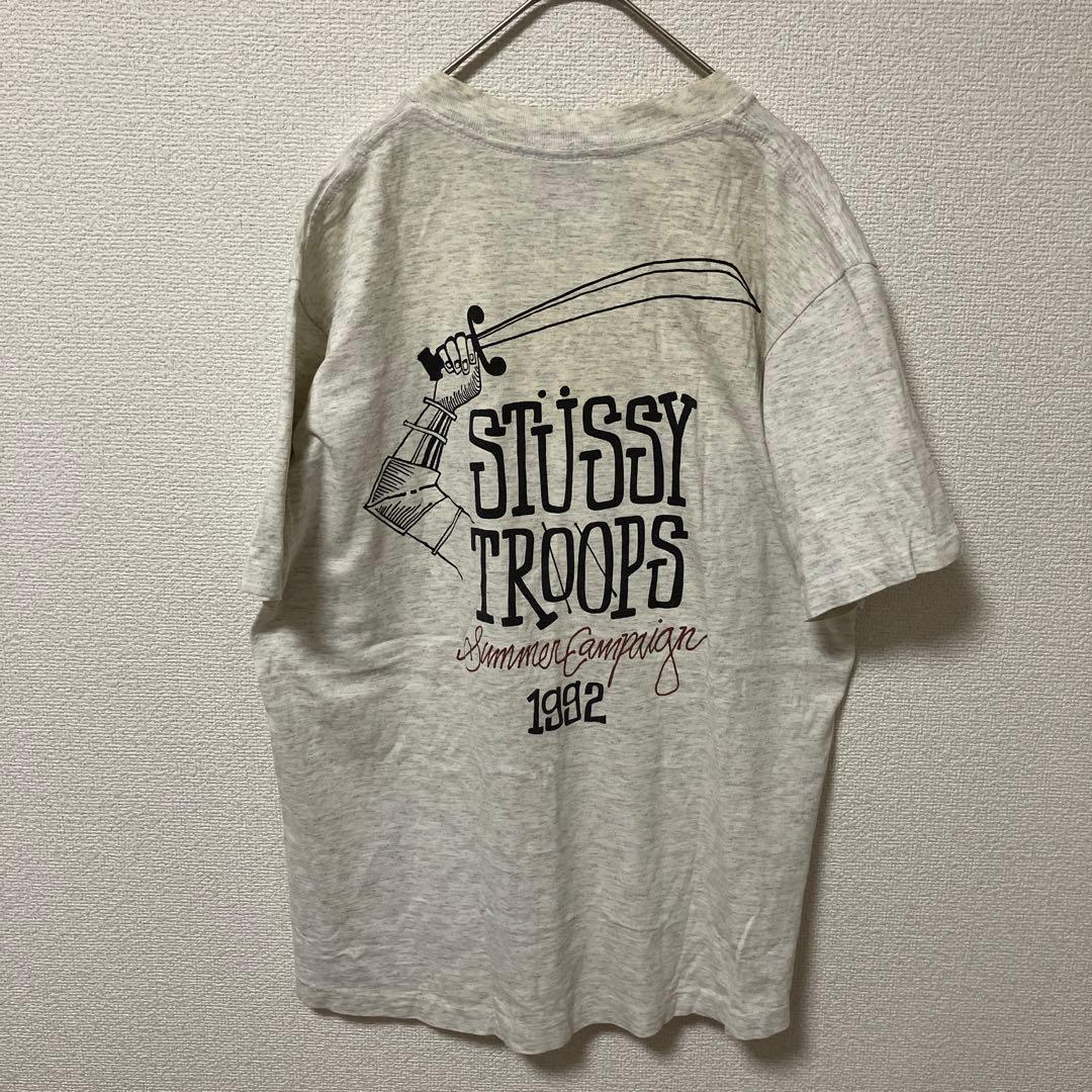 トップス 90s STUSSY TROOPS SUMMER CAMPAIGN 1992
