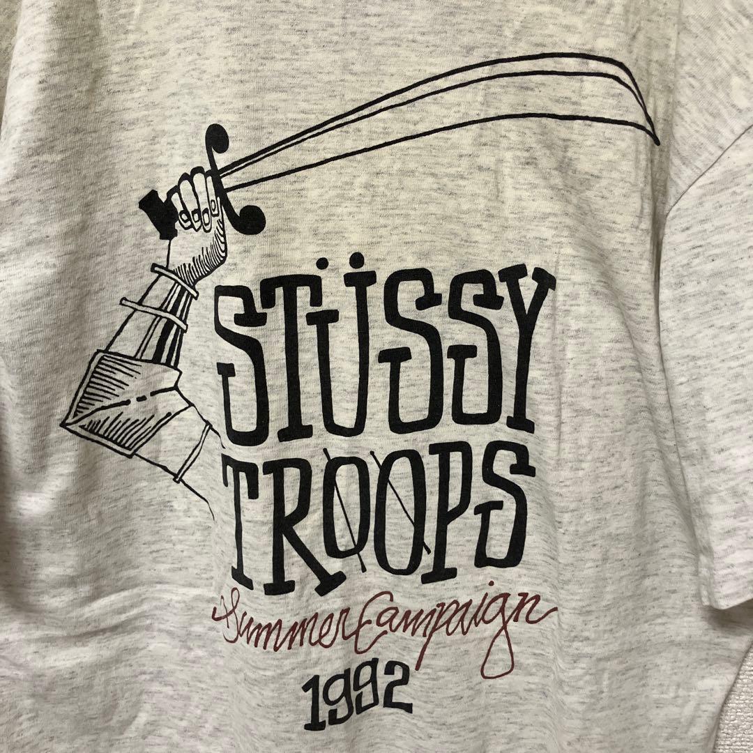 トップス 90s STUSSY TROOPS SUMMER CAMPAIGN 1992