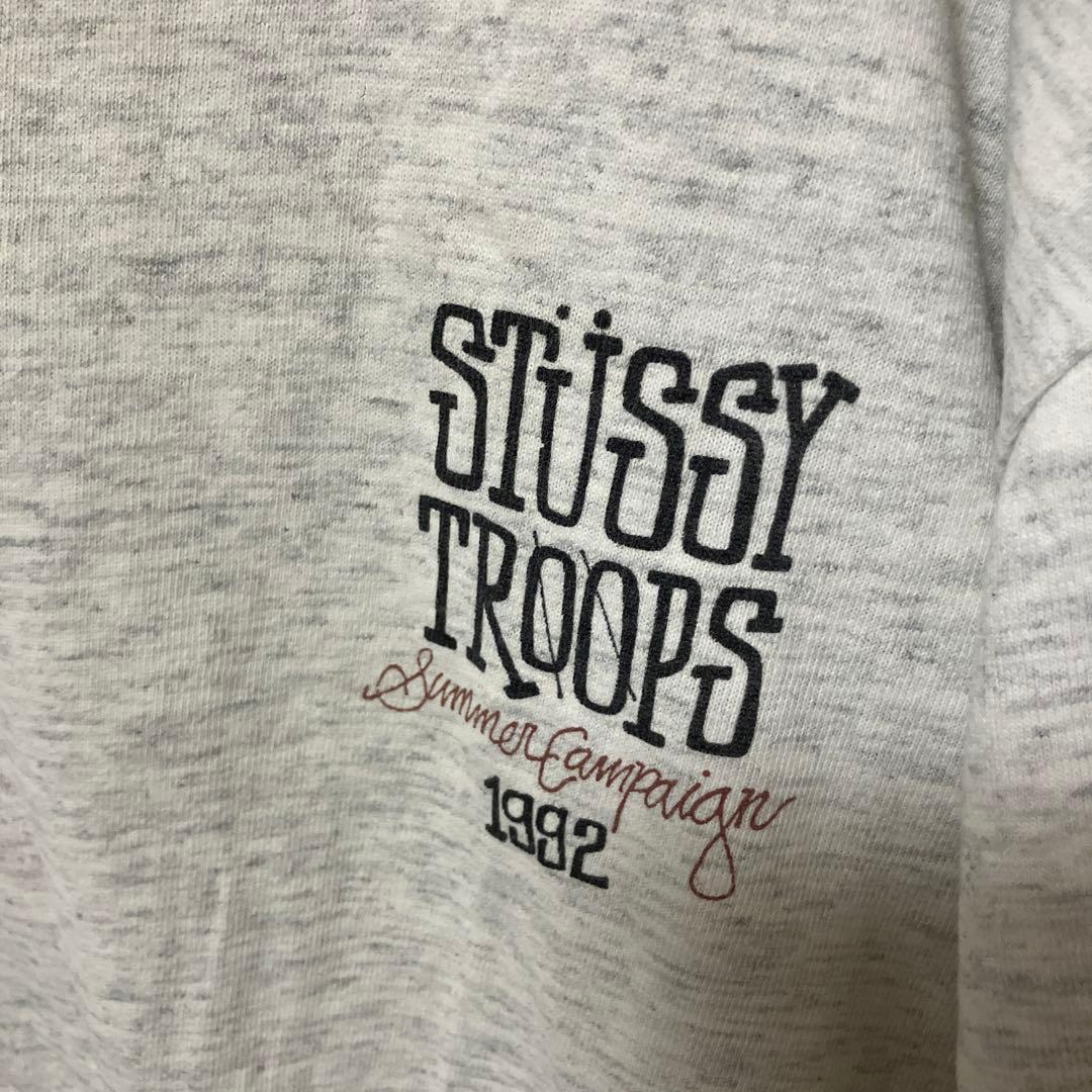トップス 90s STUSSY TROOPS SUMMER CAMPAIGN 1992