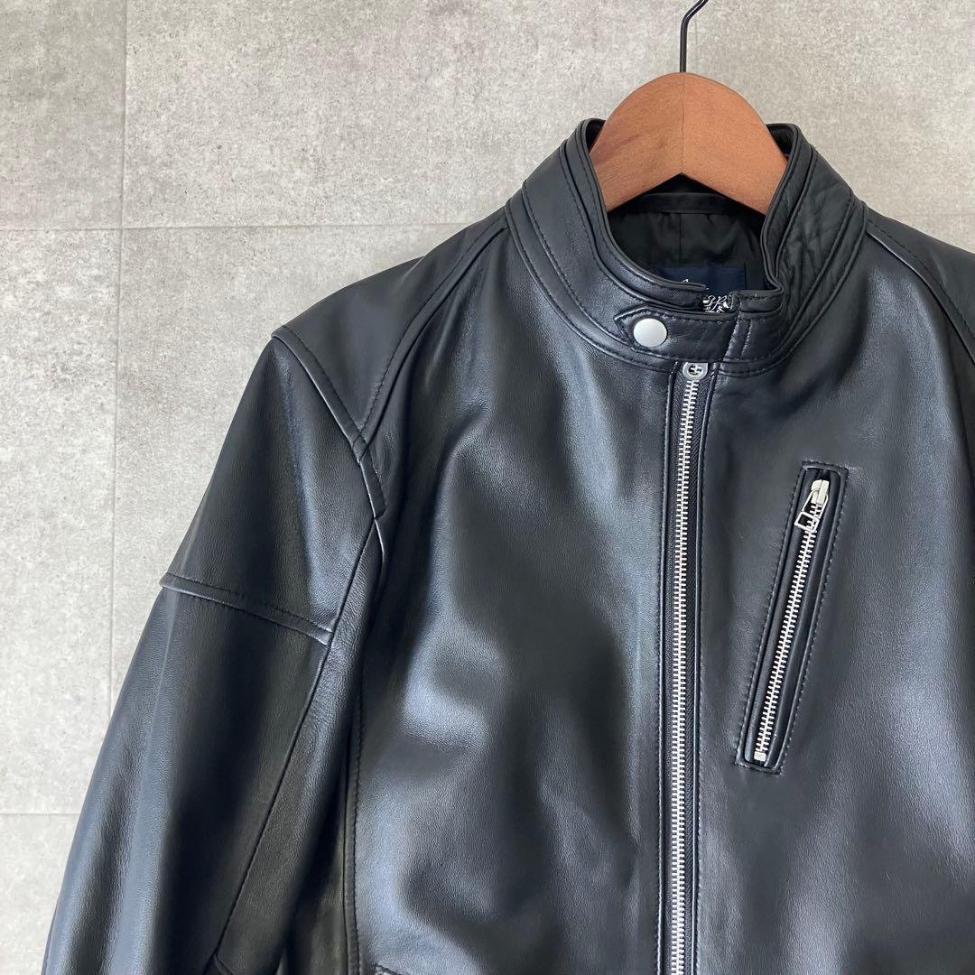 safari掲載 ラトルトラップ ラムレザー シングルライダース/M/美品