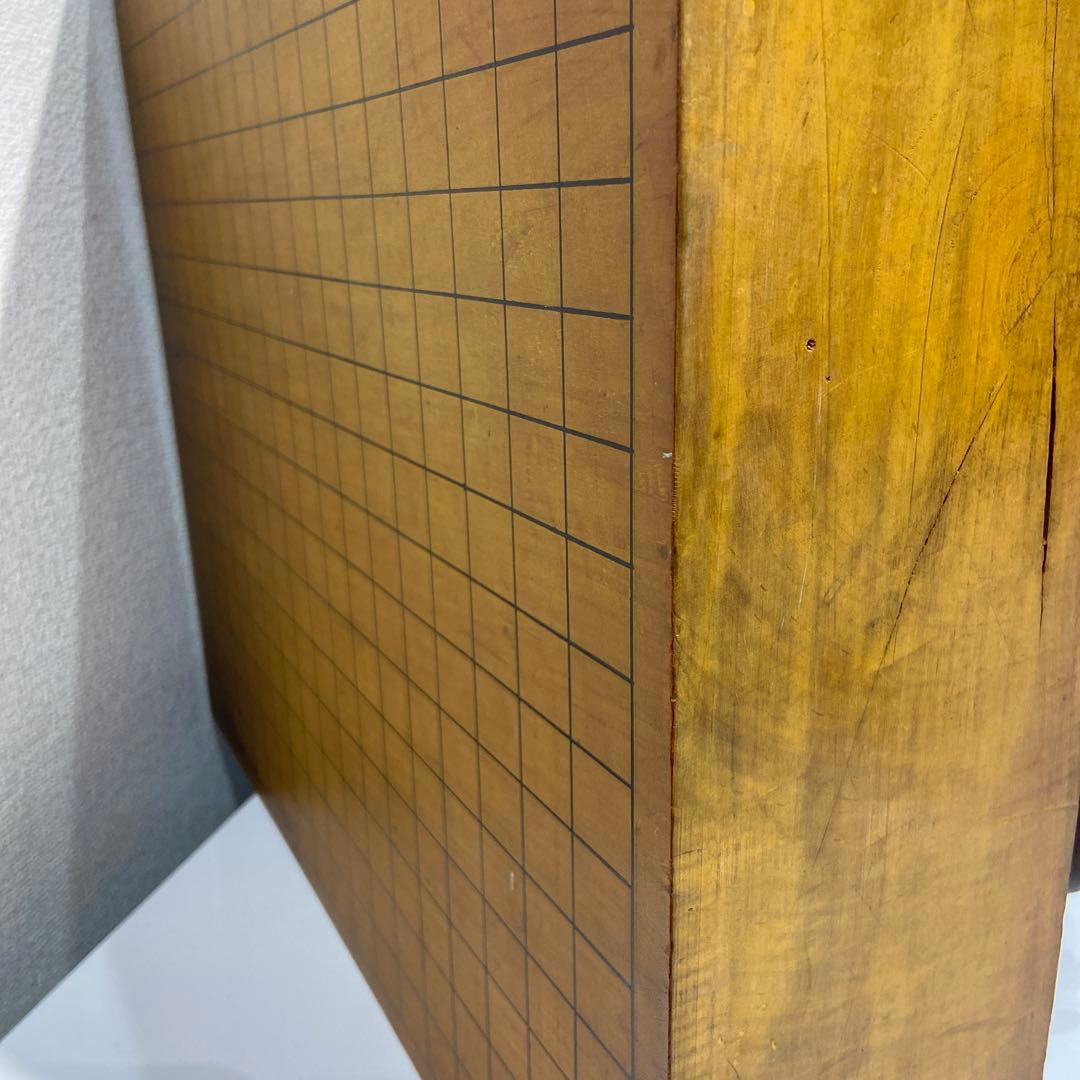 木製囲碁盤と碁石セット　かなり年代物