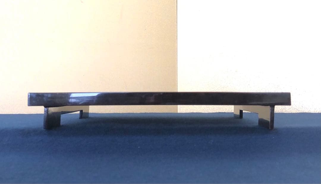 ‼️割引 黒塗 流水紅葉蒔絵 脚付膳 四方膳10客 木製漆器 木箱250725F1