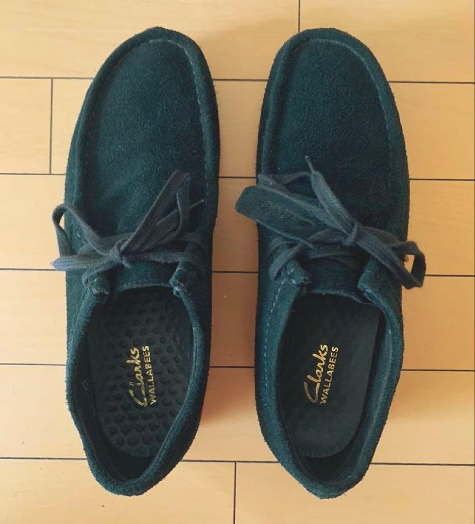 美品　Clarks WALLABEE 2 WP ブラック　スエード