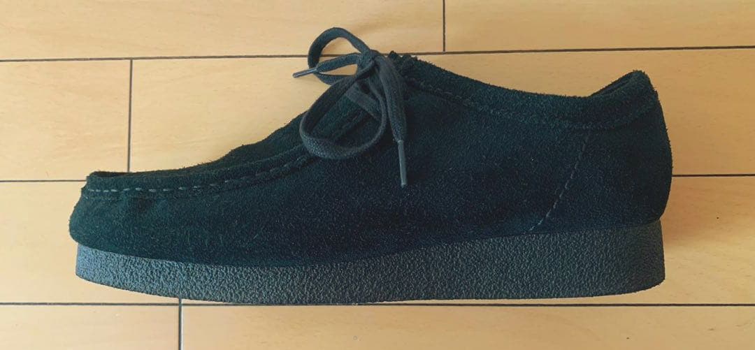 美品　Clarks WALLABEE 2 WP ブラック　スエード