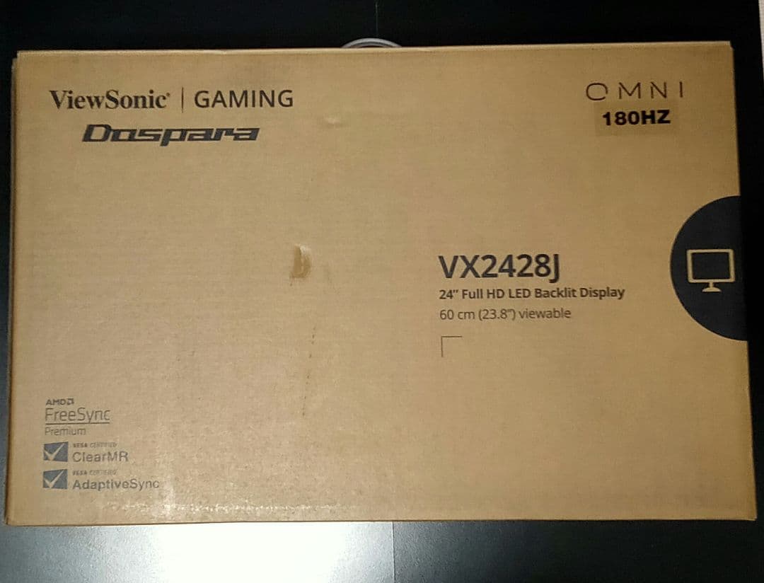 ゲーミングモニター ビューソニック ドスパラ VX2428J ブラック