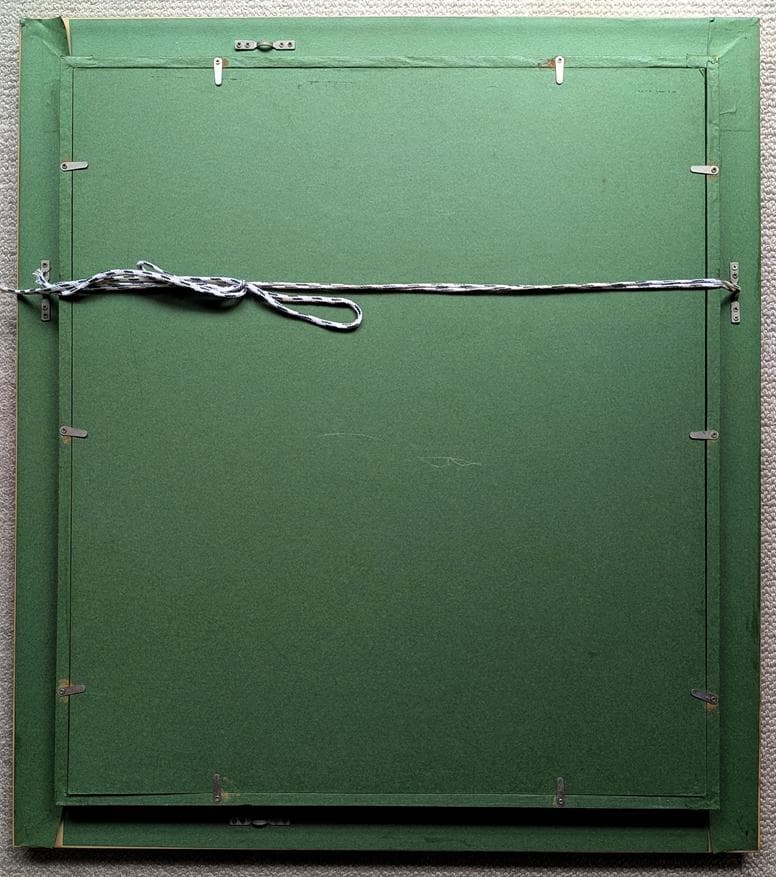 二元会常任委員審 奥野北雄 二元会総理大臣賞 師:猪熊弦一郎 パステル画直筆