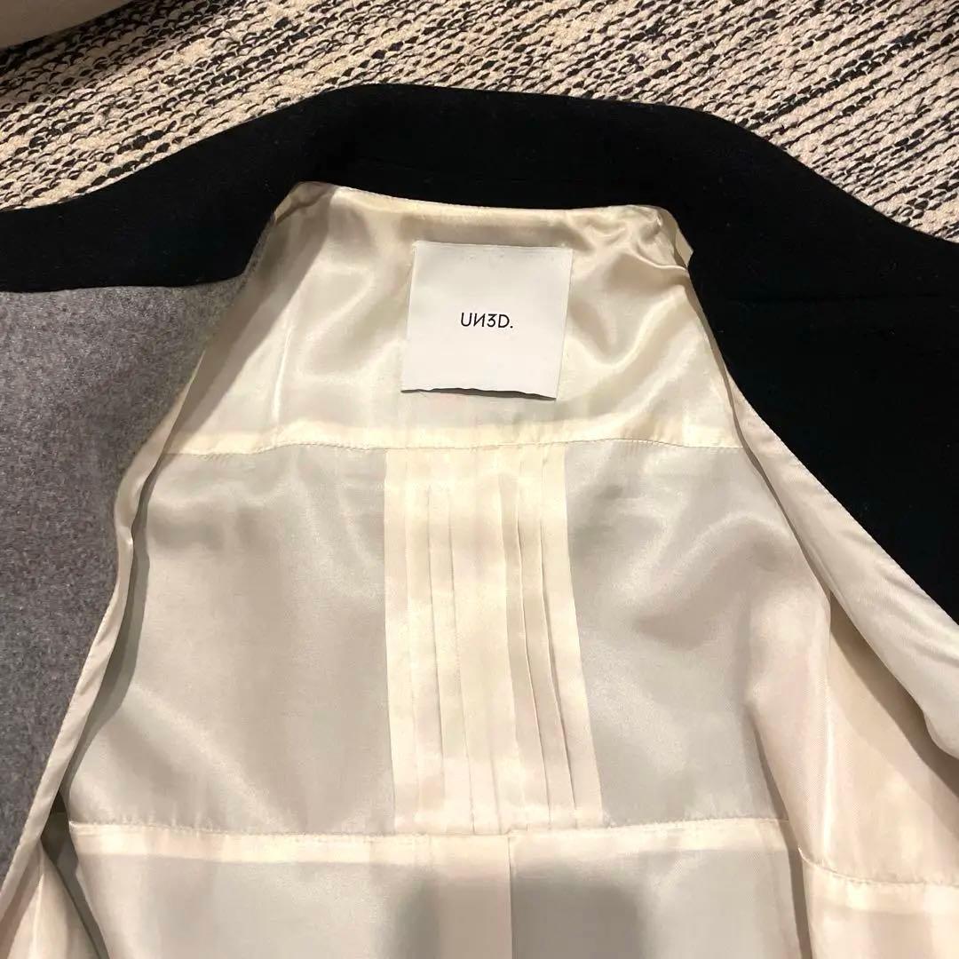 UN3D. カラーブロッキングコート 定価¥85,800