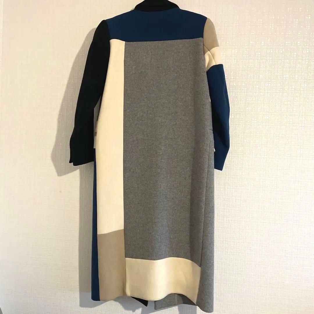 UN3D. カラーブロッキングコート 定価¥85,800