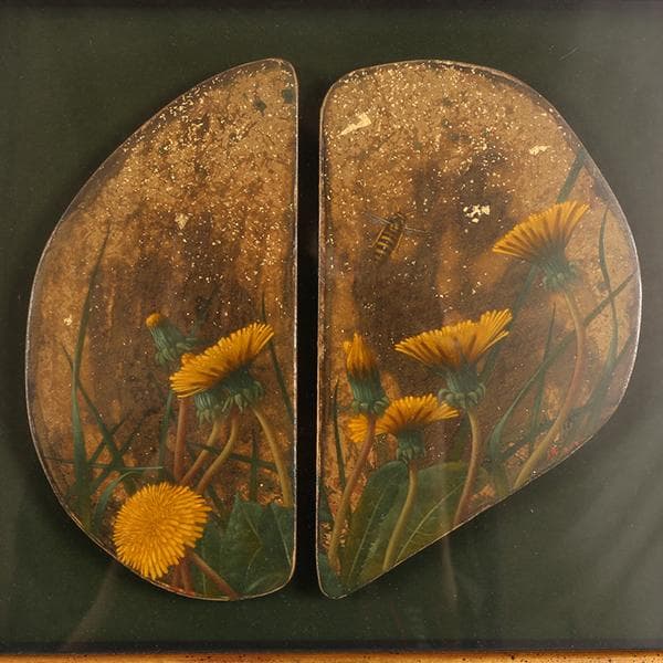 【伴清一郎】テンペラ油彩　原画「春のいろ　四月」　【絵画・原画・自筆サイン】