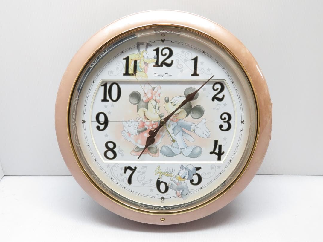 デザイナミッキーマウス ミニーマウス アナログからくり メロディ 訳あり品