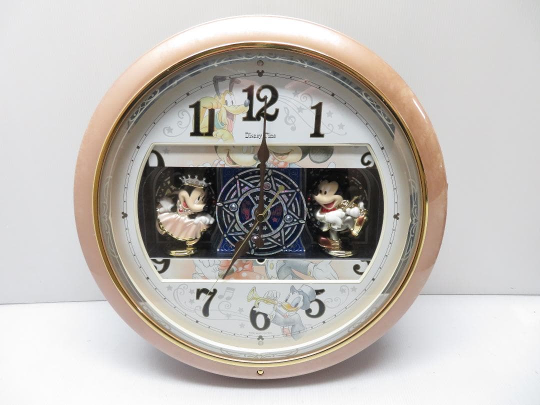 デザイナミッキーマウス ミニーマウス アナログからくり メロディ 訳あり品