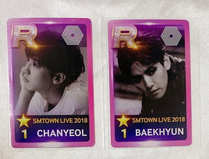 SM town 2018 入場特典 トレカ ベッキョン チャニョル