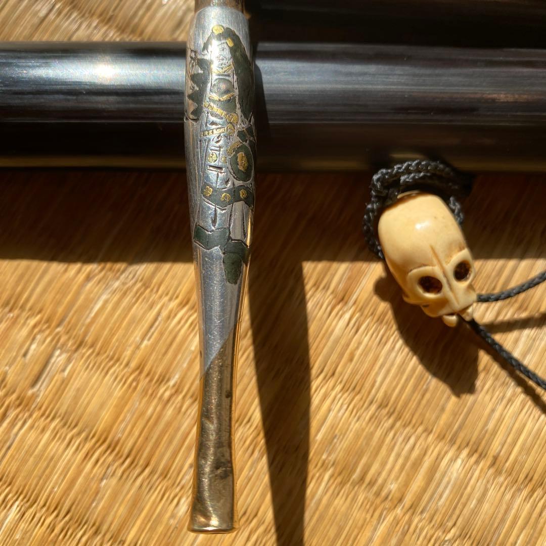 20kと銀のキセル、煙草入れ