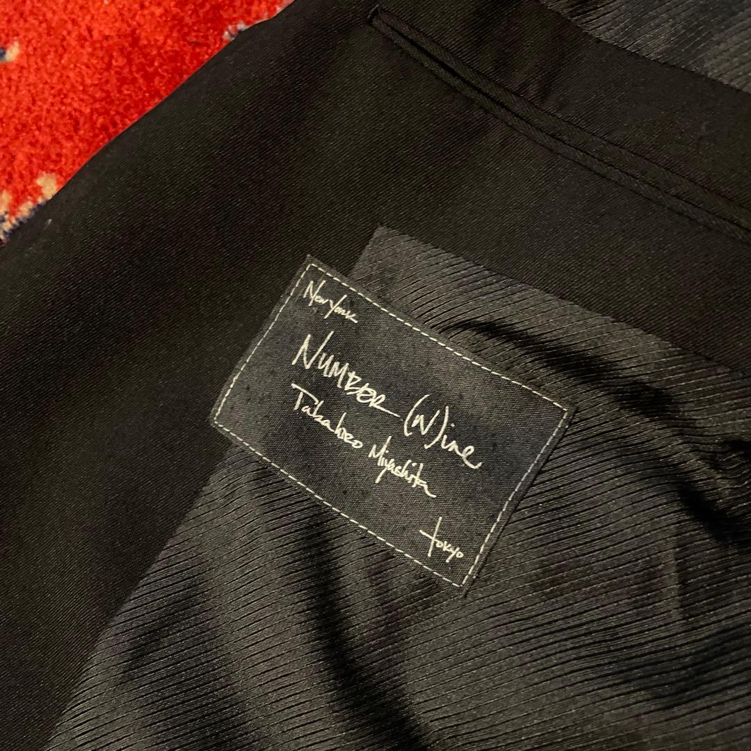 06aw numbernine ダブルシンチバックベスト　noir期　アーカイブ