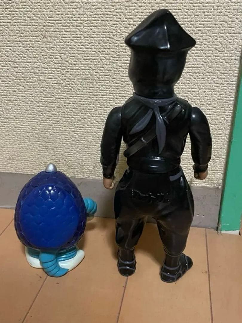 忍者ハットリくん　ジッポウ　実写　ソフビ　藤子不二雄　フィギュア　※空袋付き