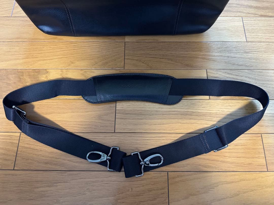 【Ari】サムソナイト　ブラックレザービジネスバッグ