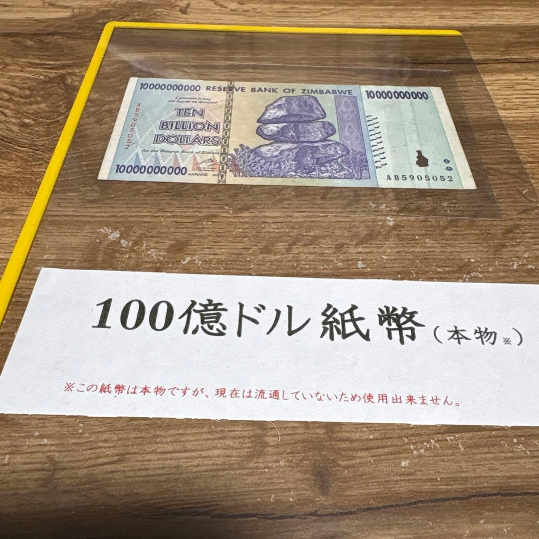 ジンバブエ 100億ドル紙幣 2008年