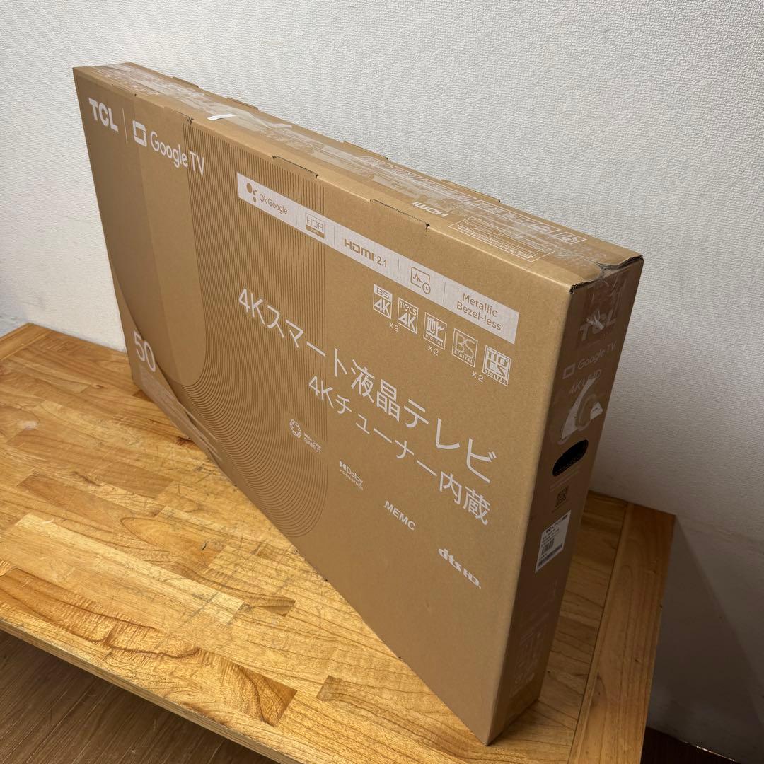 新品・未使用品！TCL 50V型 4K 液晶テレビ スマートテレビ 50P747