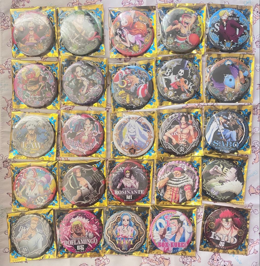 ONEPIECE 輩缶バッジ WORLD コンプリート100種セット ワンピース