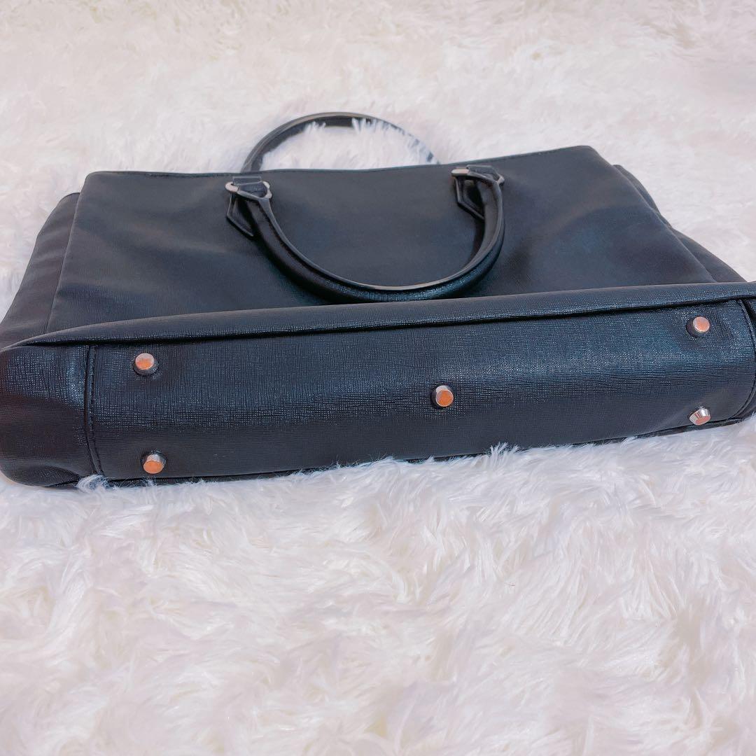 マッキントッシュ　サフィアーノレザー　トートバッグ　ブラック　ビジネスバッグ