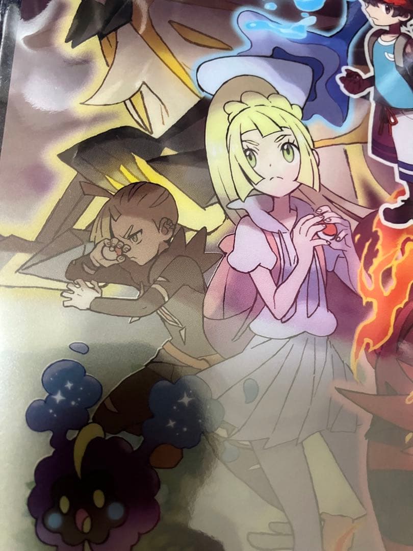 【非売品】ポケットモンスター ポケモン リーリエ アローラ御三家 クリアポスター