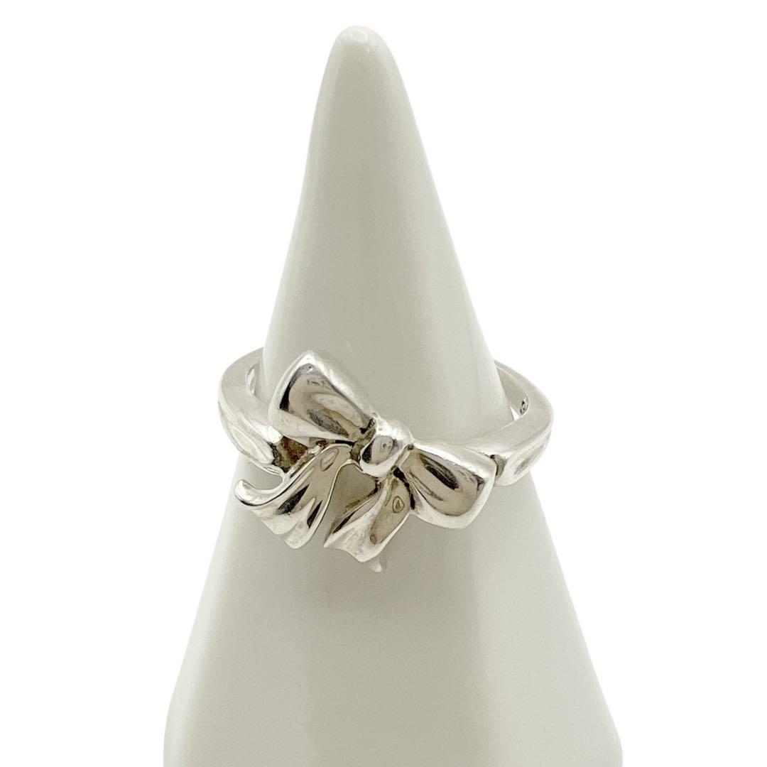 ティファニー　リボン　ボウ　シルバーリング　1990 ヴィンテージ