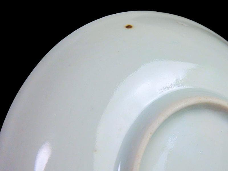 古伊万里　染錦　鶉に菊の図　４寸皿　３枚　D187A-fbve